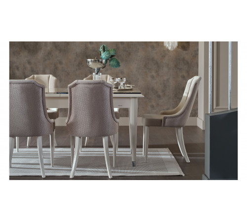 Обеденный стол раздвижной Gravita (Гравита) GRAV-14 слоновая кость