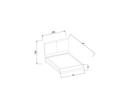 Кровать двуспальная Миранте (Mirante) MINT-26