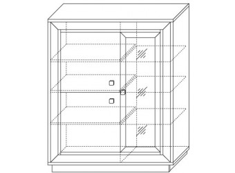 Шкаф 3-х дверный Прато (ясень светлый,жемчуг)