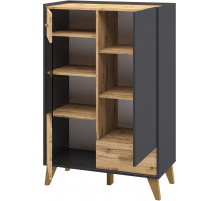 Шкаф комбинированный Сканди МН-036-08(графит)