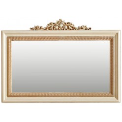 Зеркало «Альба 18» П485.18к (слоновая кость с золочением)
