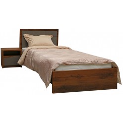 Кровать одинарная «Монако» П528.11 (дуб саттер/серый мокко)