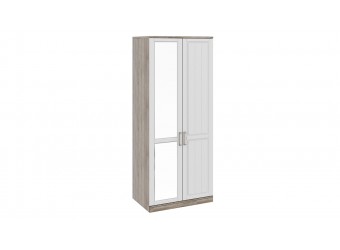 Шкаф для одежды с 1-ой глухой и 1-ой зеркальной дверями «Прованс» СМ-223.07.005L